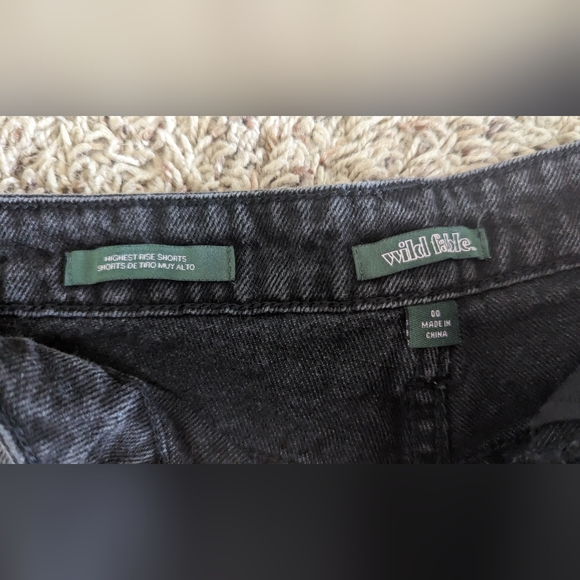 Target black jean shorts - Picture 2 of 3